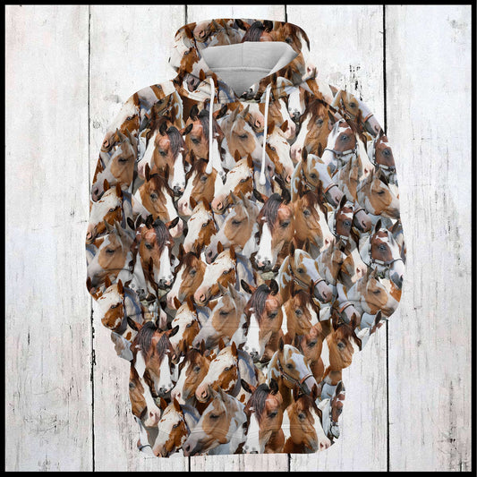 Pinto Horse Awesome U224 - All Over Print Unisex Hoodie