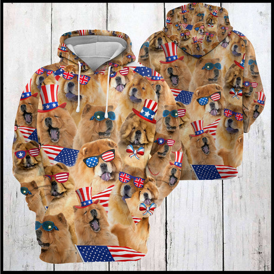 Chow Chow USA Awesome D254 - All Over Print Unisex Hoodie