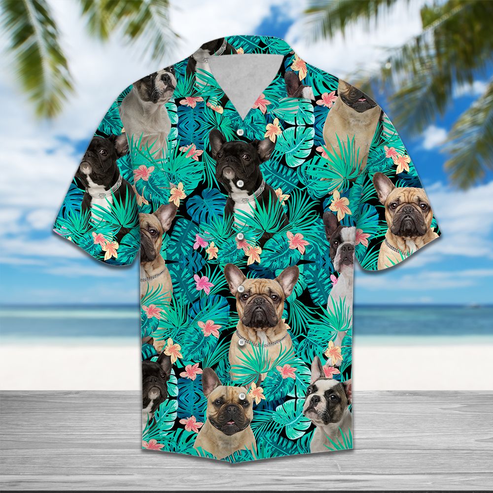 French Bulldog Tropical T0207 - Hawaii Shirt