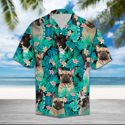French Bulldog Tropical T0207 - Hawaii Shirt