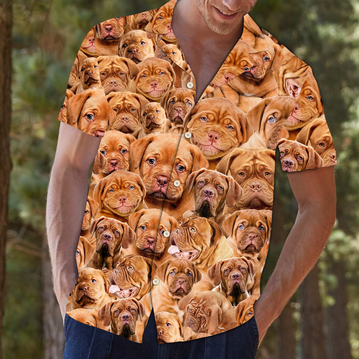 Dogue de Bordeaux Awesome D0207 - Hawaii Shirt