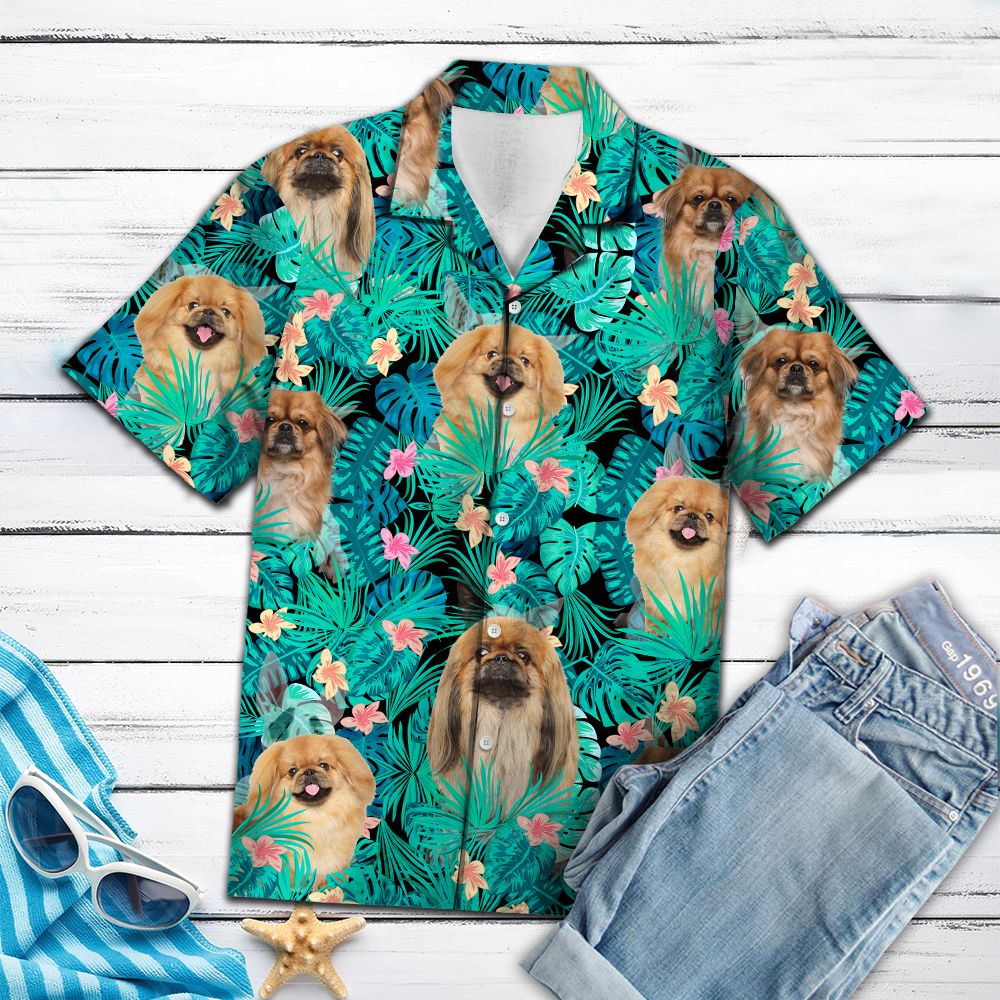 Pekingese Tropical T0207 - Hawaii Shirt