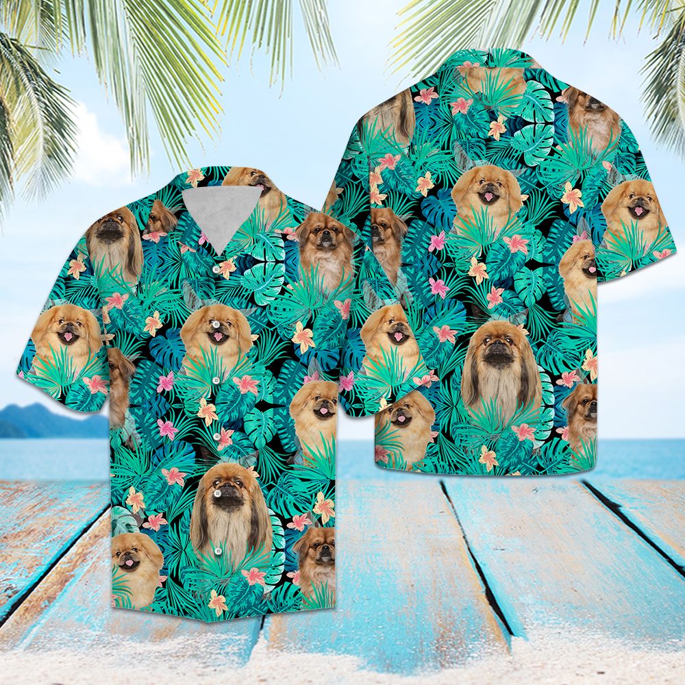 Pekingese Tropical T0207 - Hawaii Shirt