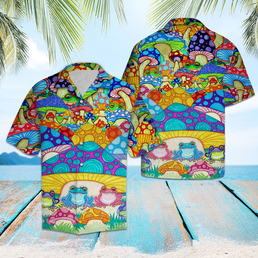 Frogs and Magic Mushrooms G5703 - Hawaii Shirt