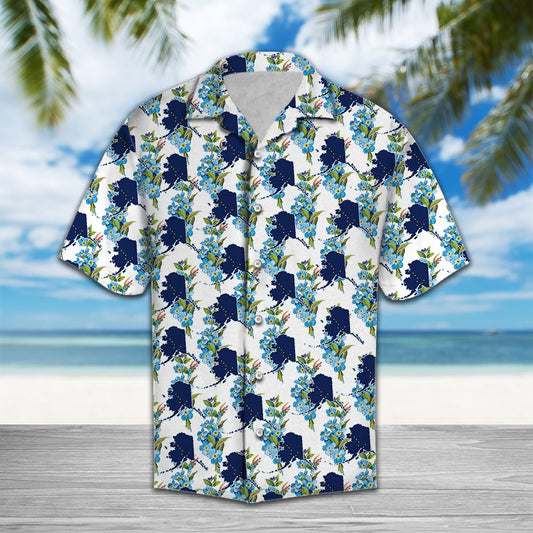 Alaska Alpine Forget Me Not Flower H3736 - Hawaii Shirt