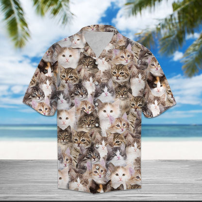 Norwegian Forest Cat Awesome D0307 - Hawaii Shirt
