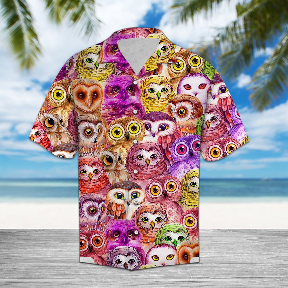 Owl Color D0307 - Hawaii Shirt