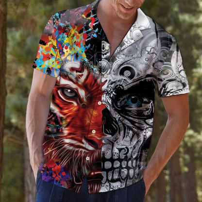Awesome Tiger Skull G5706 - Hawaii Shirt