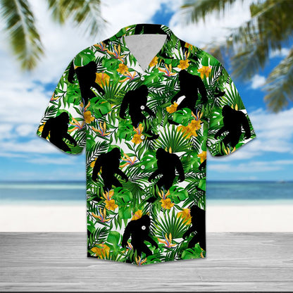 Bigfoot Tropical Wild Flower T0807 - Hawaii Shirt