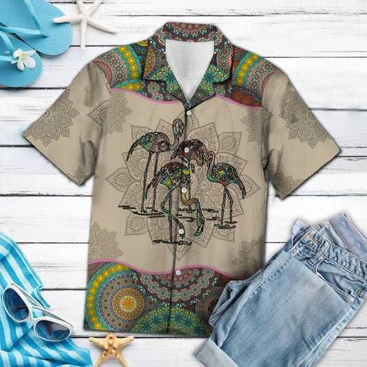 Flamingo Mandala G5708- Hawaii Shirt