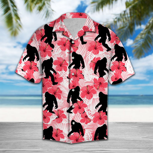 Tropical Flowers Hibiscus Bigfoot H87085 - Hawaii Shirt