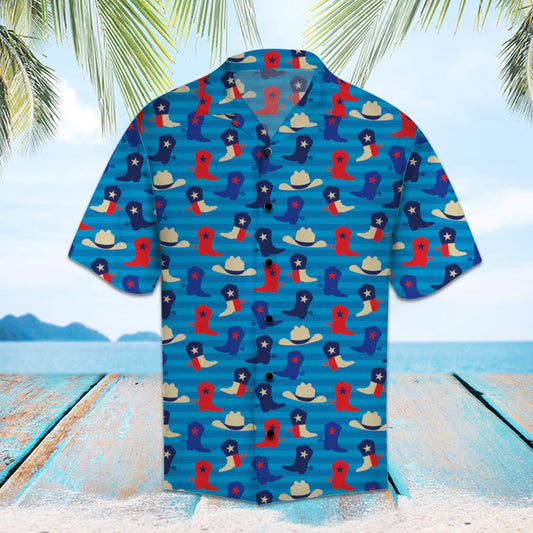 Cowboy Boot and Hat Texas H97214 - Hawaii Shirt