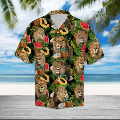 Lion Tropical Fruit T1007 - Hawaii Shirt