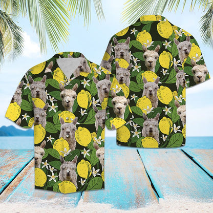 Alpacas Lemons Tropical T1007 - Hawaii Shirt