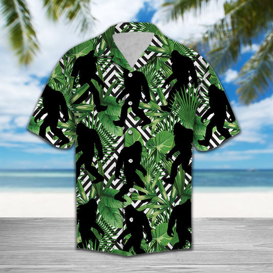 Summer exotic jungle tropical Bigfoot H97072 - Hawaii Shirt