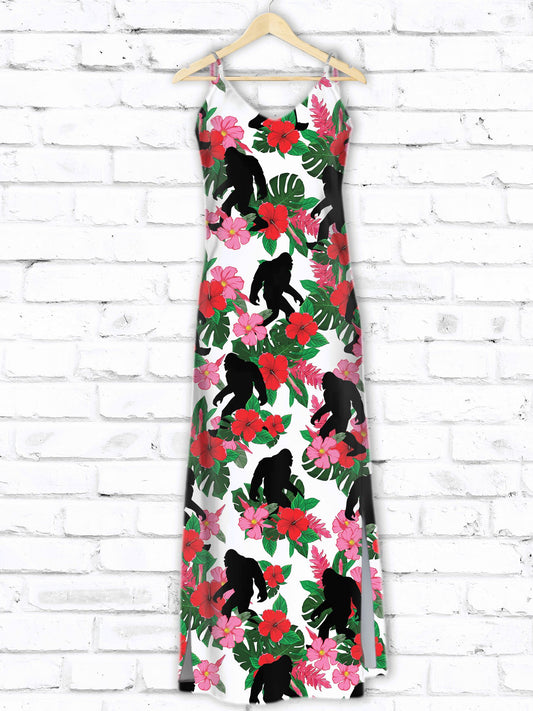Hawaiian Bigfoot and Hibiscus D1307 - Hawaii Dress