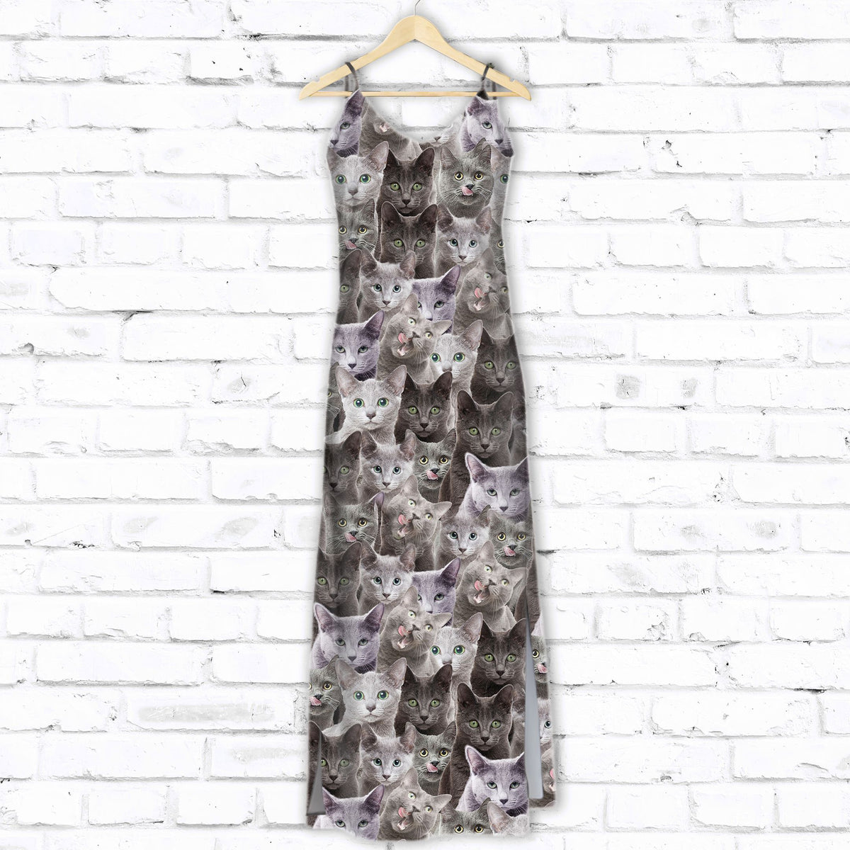 Hawaiian Russian Blue Awesome D1507 - Hawaii Dress