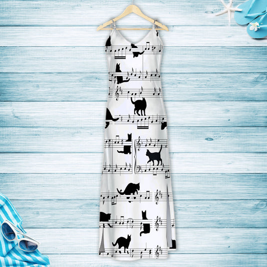 Black Cat Music Notes G5716 - Hawaiian Dress