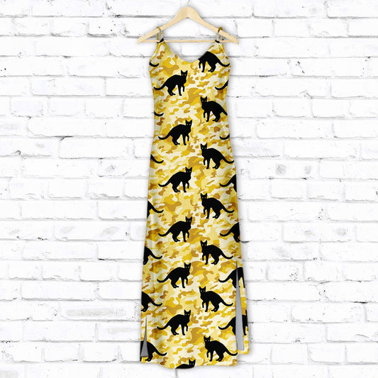 Black Cat Camo T1607 - Hawaiian Dress
