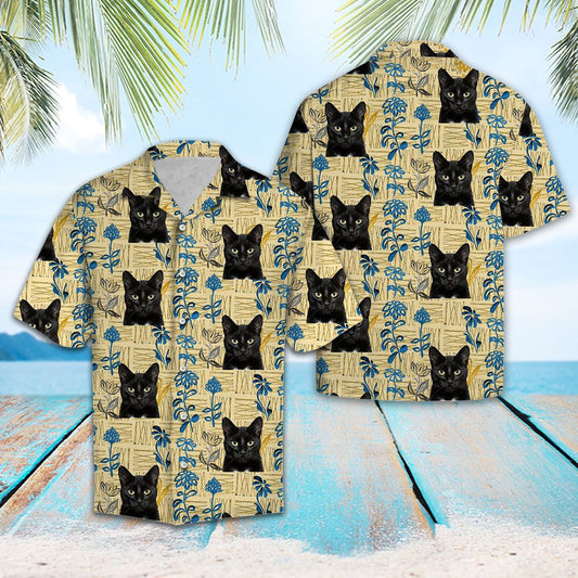 Black Cat Pattern TG5717 - Hawaiian Shirt