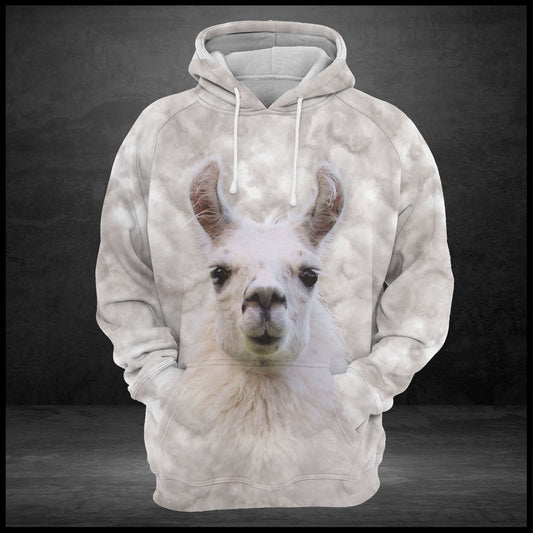 Awesome Llama G5814 unisex womens & mens, couples matching, friends, funny family sublimation 3D hoodie christmas holiday gifts (plus size available)