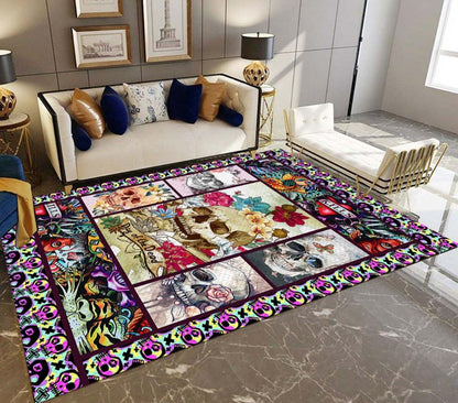Skull Day Of The Dead D1408 Rectangle Rug