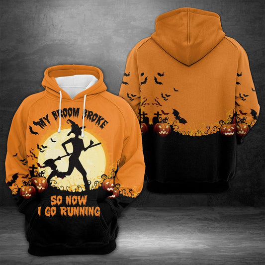 Running Witch HT26806 - All Over Print Unisex Hoodie