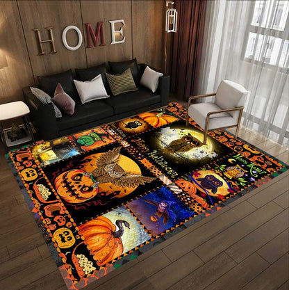 Owl Halloween Party D3108 Rectangle Rug