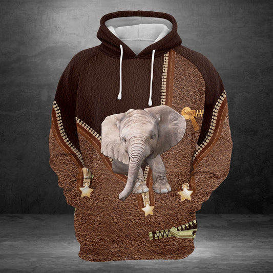 Elephant Leather G5831 - All Over Print Unisex Hoodie