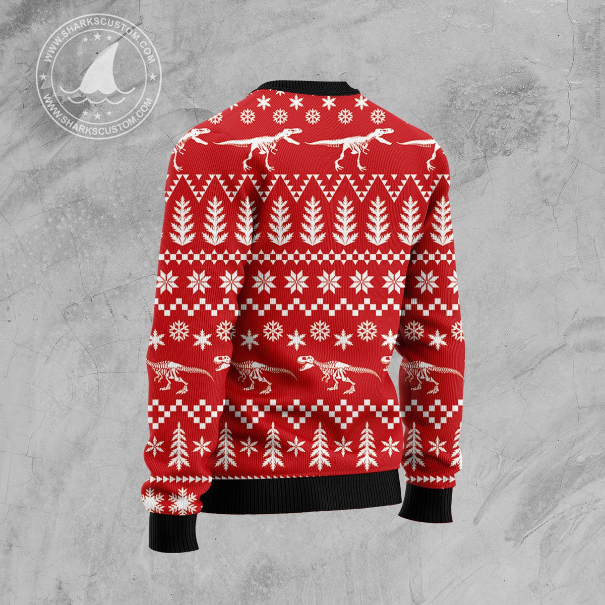 Tree Rex T-Rex Dinosaur HZ92304 Ugly Christmas Sweater