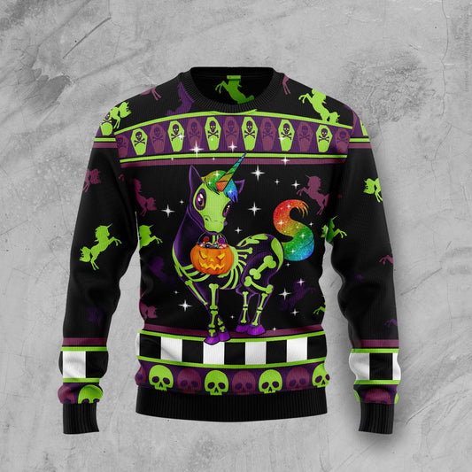 Unicorn Pumpkin Halloween T289 Halloween Sweater