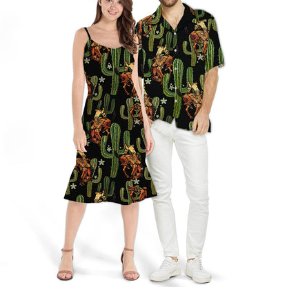 Cowboy Cactus Matching Hawaiian Outfit