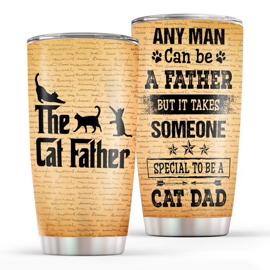 The Cat Father Cat Dad Fathers Day Vintage 20Oz Tumbler