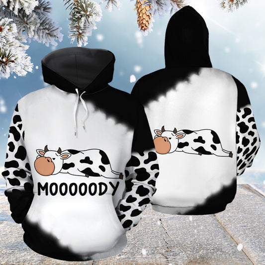 Cow Mooody HT161121 - All Over Print Unisex Hoodie
