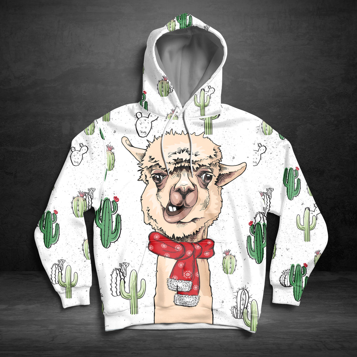Llama Cactus TY1611 - All Over Print Unisex Hoodie