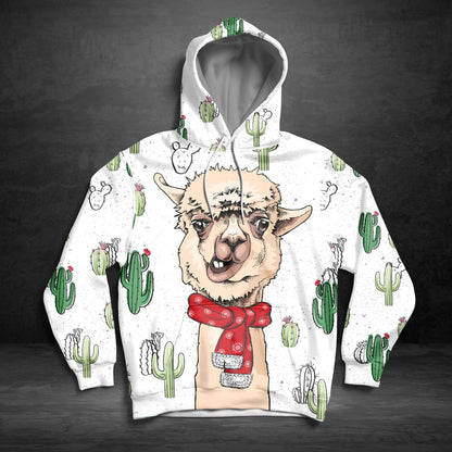 Llama Cactus TY1611 - All Over Print Unisex Hoodie
