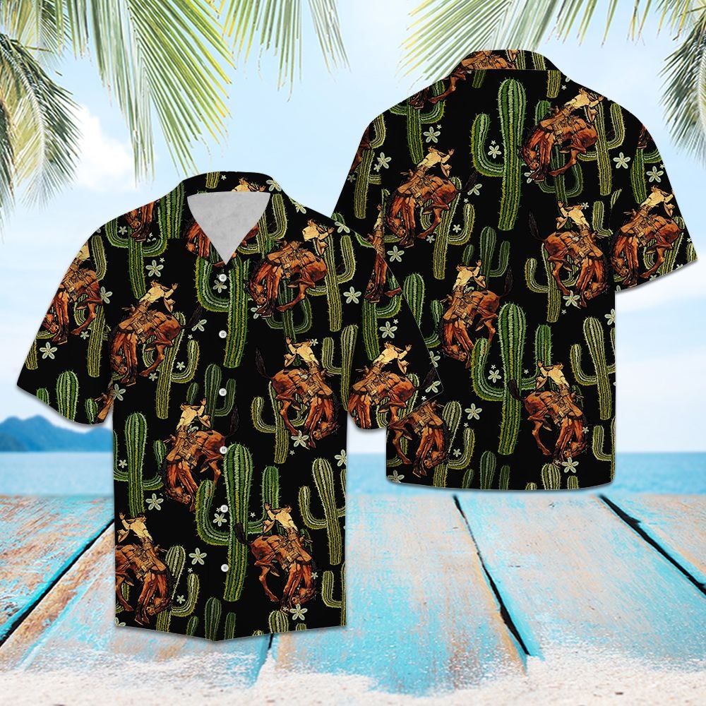 Cowboy Cactus Matching Hawaiian Outfit