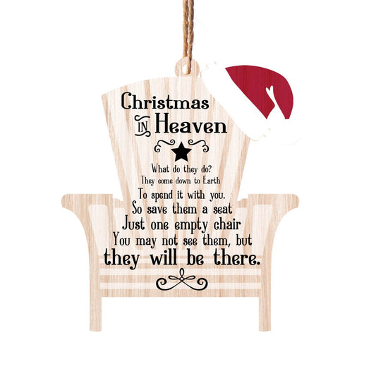 Christmas In Heaven Meaning Quote Personalizedwitch Layered Wood Memorial Ornament
