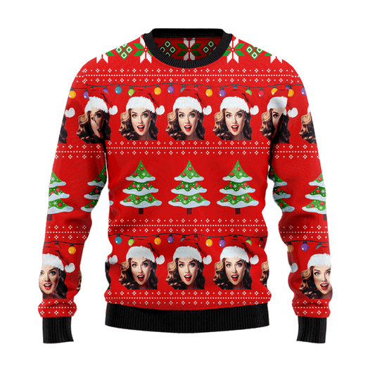 Custom Family Members & Friends Face Personalized Christmas Sweater