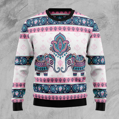 Elephant Mandala G5115 Ugly Christmas Sweater