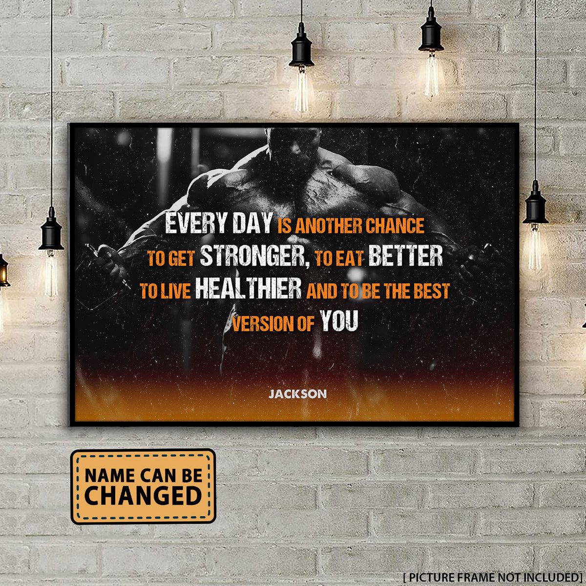 Gym Every Day Is A Another Change Personalizedwitch Poster
