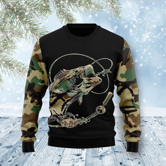 Fishing Dad D1011 Ugly Christmas Sweater