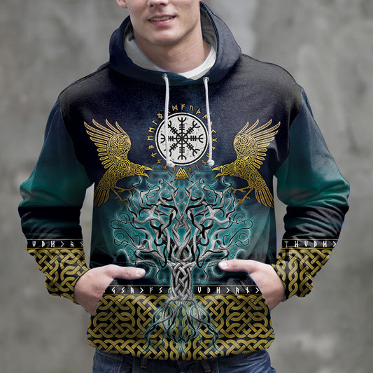 Viking Vegvisir Tree Of Life G51019 - All Over Print Unisex Hoodie