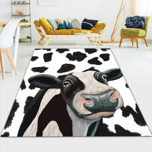 Funny Cow Rectangle Rug