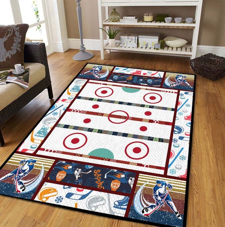 Hockey Lovers D1908 Rectangle Rug