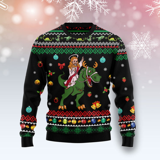 Jesus Christmas HT101221 Ugly Christmas Sweater unisex womens & mens, couples matching, friends, funny family ugly christmas holiday sweater gifts (plus size available)