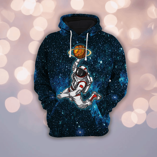 Astronaut Basketball Player HZ111614 - All Over Print Unisex Hoodie