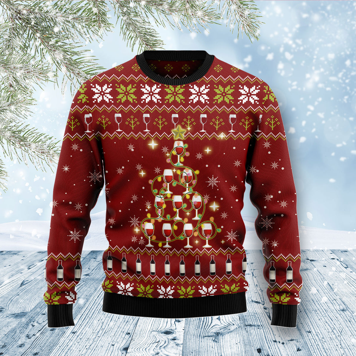 Merry Winemas D1011 Ugly Christmas Sweater