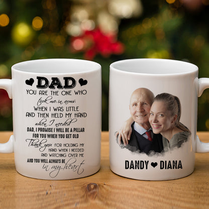 Personalized Mug - Dad, Thank You for holding my hand D4318 - PersonalizedWitch