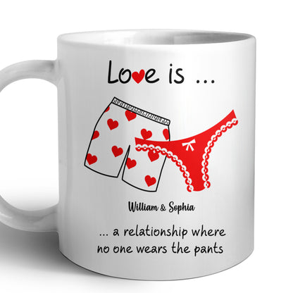 Love Is... Couple Valentine Gifts Idea Coffee Mug
